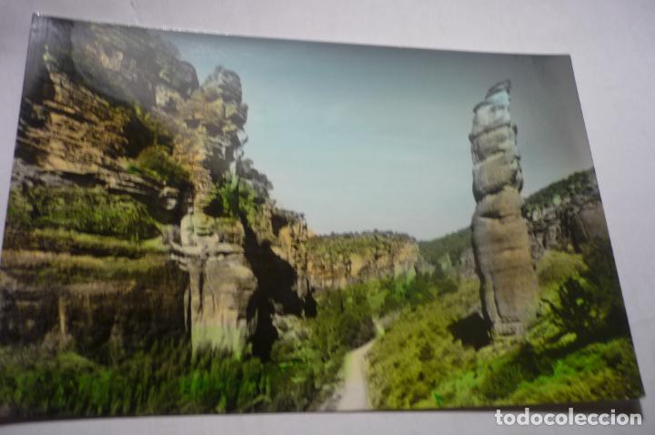Postkarten: postal coloreada molina de aragon-barranco virgen hoz.-escrita cm