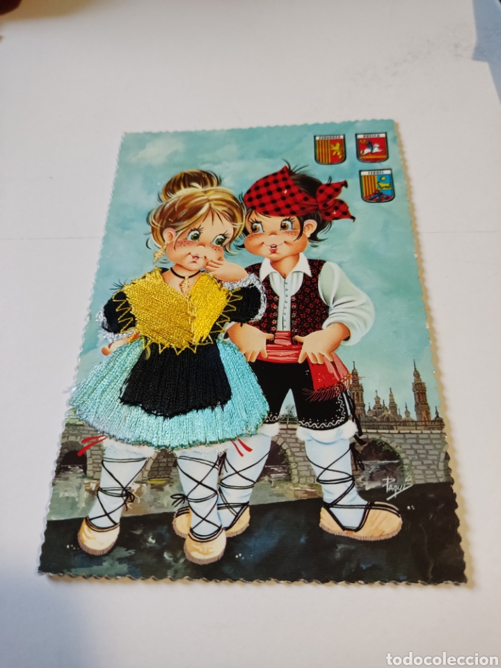 Postkarten: Postal bordada Arag&oacute;n
