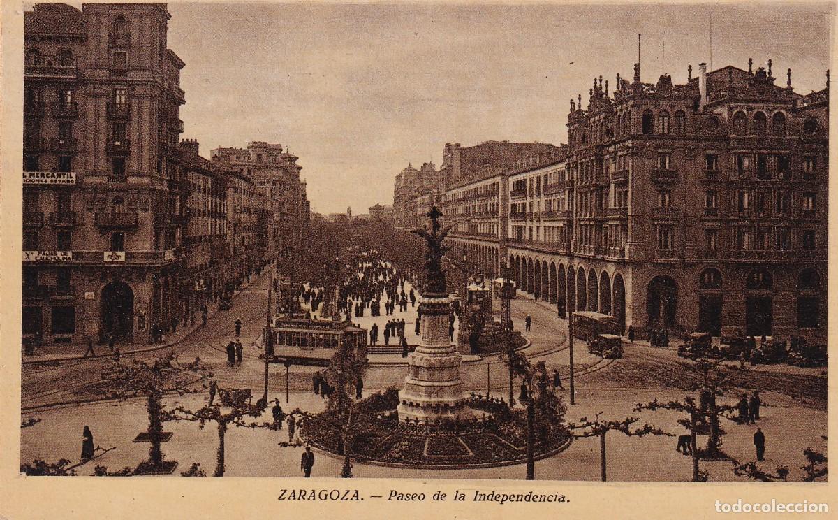 Postales: ZARAGOZA - PASEO DE LA INDEPENDENCIA - Foto 1