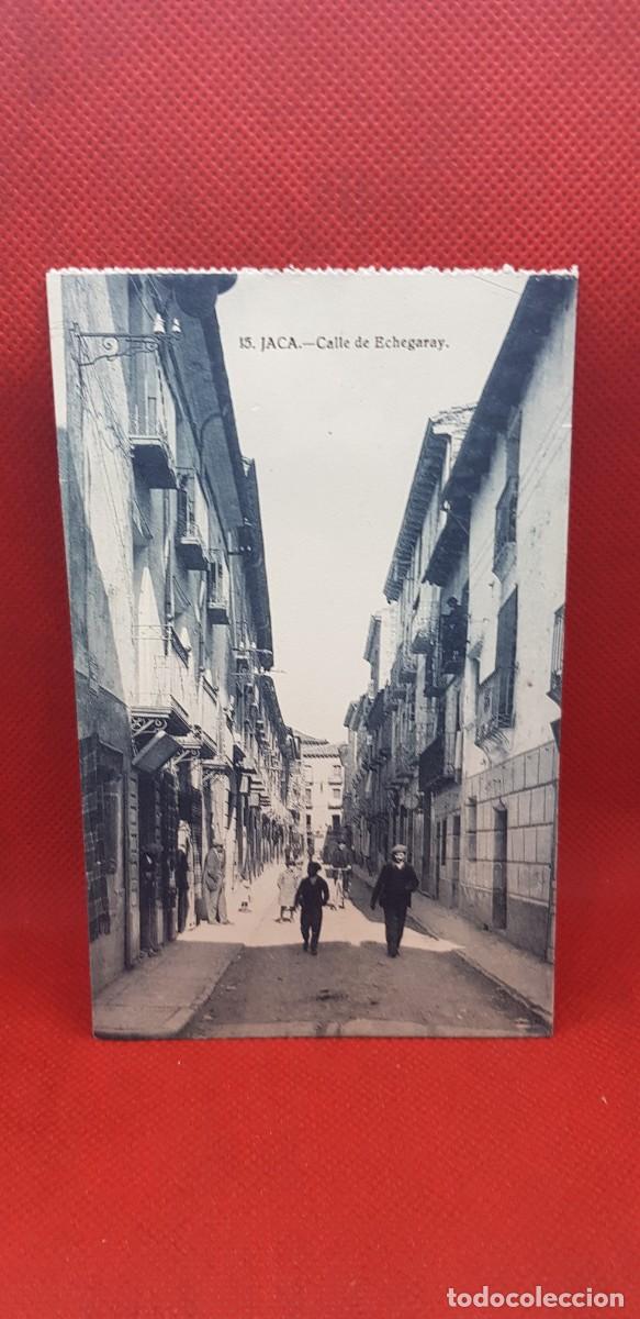 Postales: Postal Jaca calle de Echegaray - Foto 1