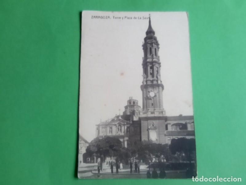 Postales: ZARAGOZA POSTAL ANTIGUA , BLANCO Y NEGRO - Foto 2