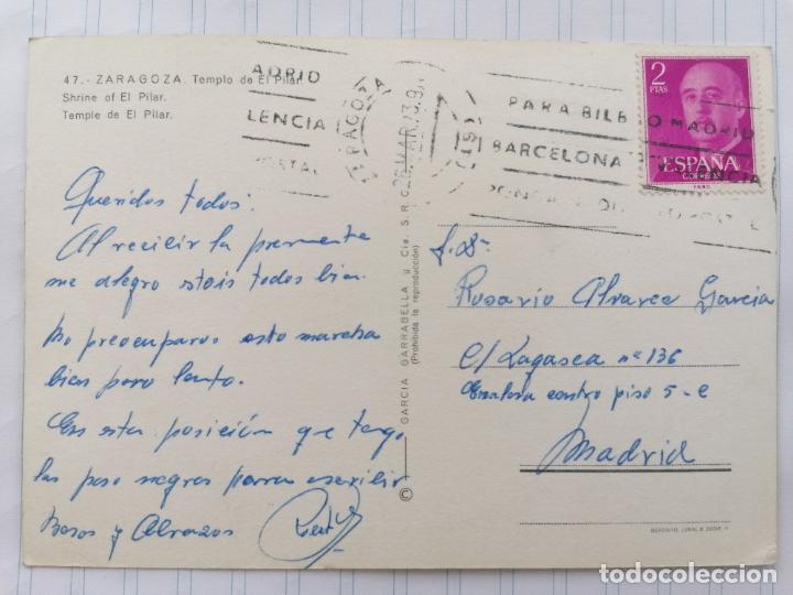 Postales: POSTAL ZARAGOZA, TEMPLO DE EL PILAR - Foto 2