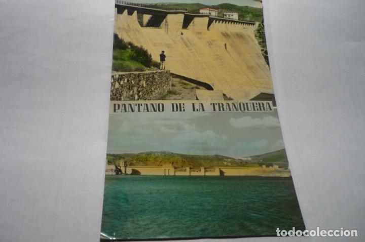 Postales: postal pantano de la tranquera.-presa y parcial coloreada cm