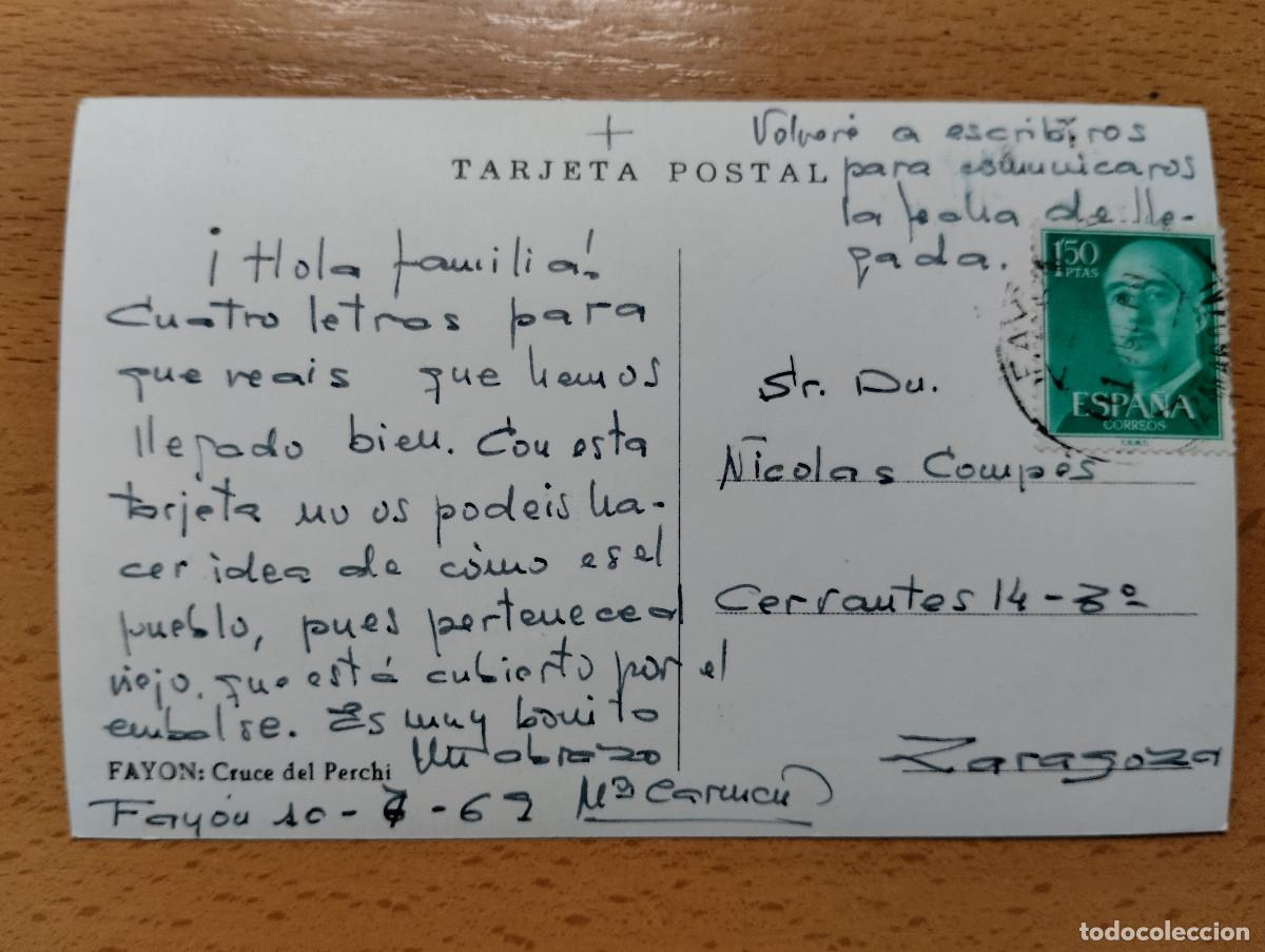 Postales: FAYON, ZARAGOZA. CRUCE DEL PERCHI. - Foto 2