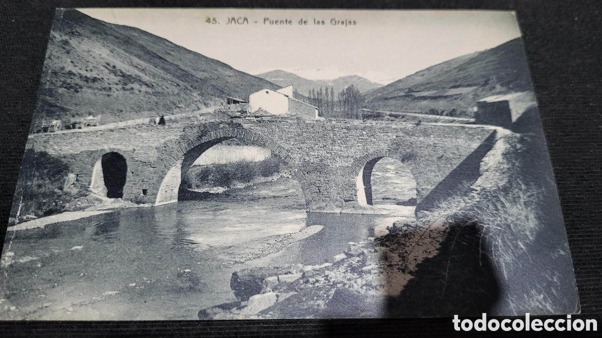 Postales: Tarjeta Postal Jaca Puente de las Grajas - Foto 1