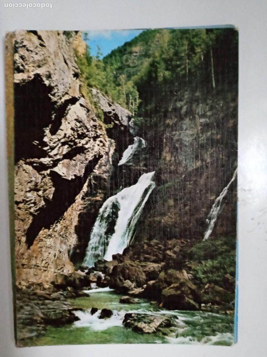 Postcards: POSTAL DEL PARQUE NACIONAL DE ORDESA : CASCADA DEL ESTRECHO. A&Ntilde;OS 60