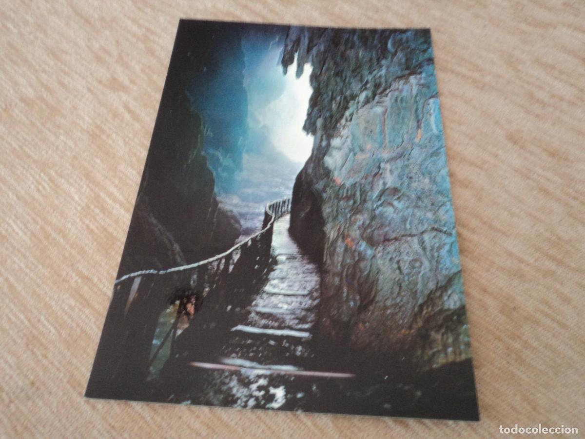 Postales: 5 monasterio de piedra, acceso al interior de la gruta iris, ed. sicilia