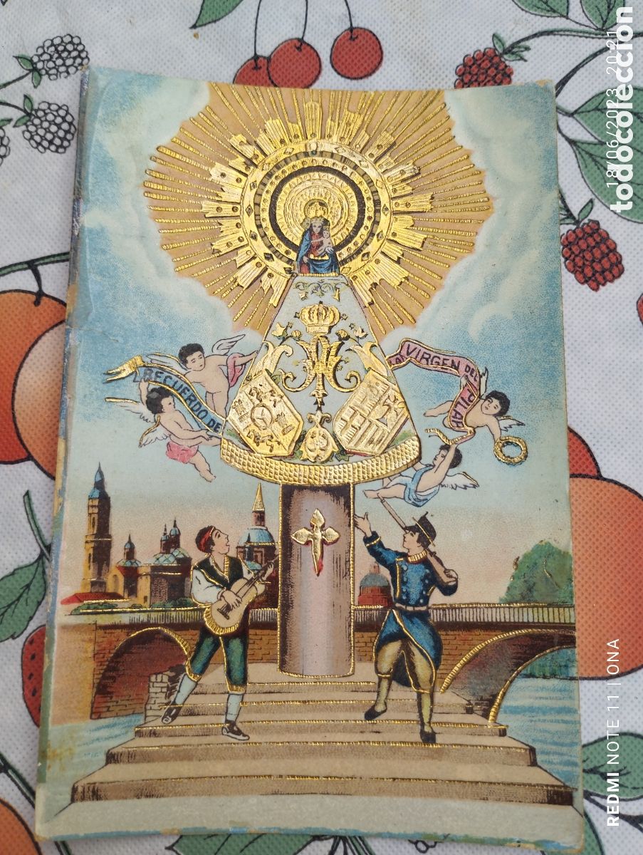 Postales: Postal antigua de la Virgen del Pilar - Foto 1