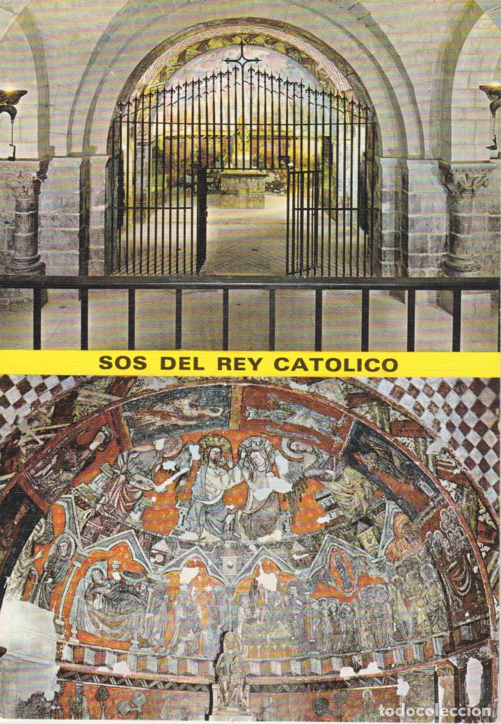 Postkarten: SOS DEL REY CAT&Oacute;LICO, CRIPTA DEL PERDON, ROMANICO, SIGLO XI, PINTURAS MURALES &ndash; EDICIONES SICILIA N&ordm;