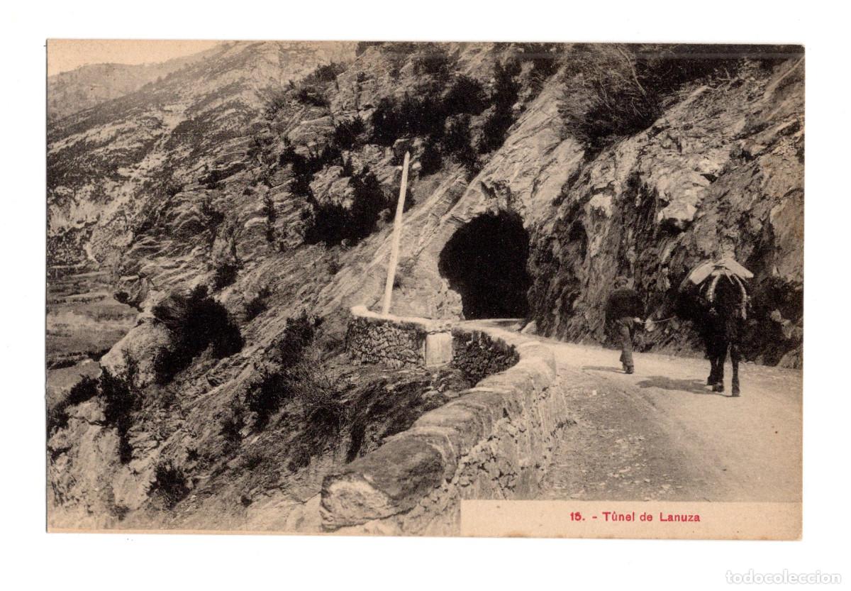 Postales: BIESCAS.(HUESCA).- TUNEL DE LANUZA. - Foto 1