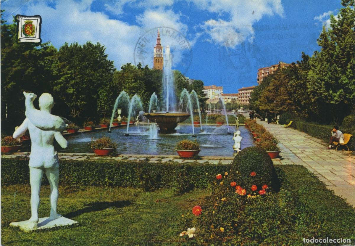 Postales: N&ordm; 12118-ZARAGOZA. Parque Primo de Rivera. Circulada en 1971. ED. PERGAMINO