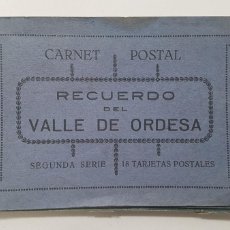Postales: CARNET POSTAL RECUERDO DEL VALLE DE ORDESA 17 TARJETAS 2ª SERIE ED. SILVERIO PASCUAL BROTO (TORLA)