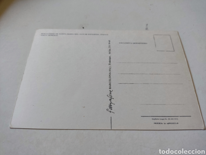 Postales: Postal monasterio de Santa Mar&iacute;a del olivar esteruel - Foto 2
