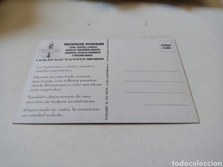 Postales: Postal trofeos p&oacute;dium Zaragoza - Foto 2