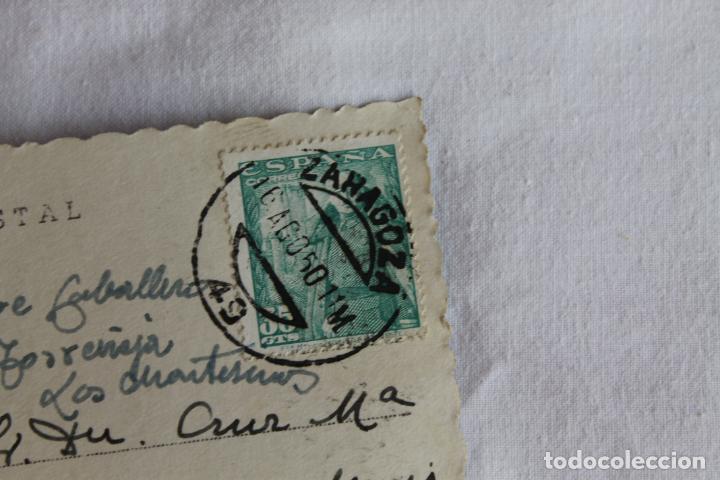 Postales: ZARAGOZA BASILICA DEL PILAR 1950 - Foto 3