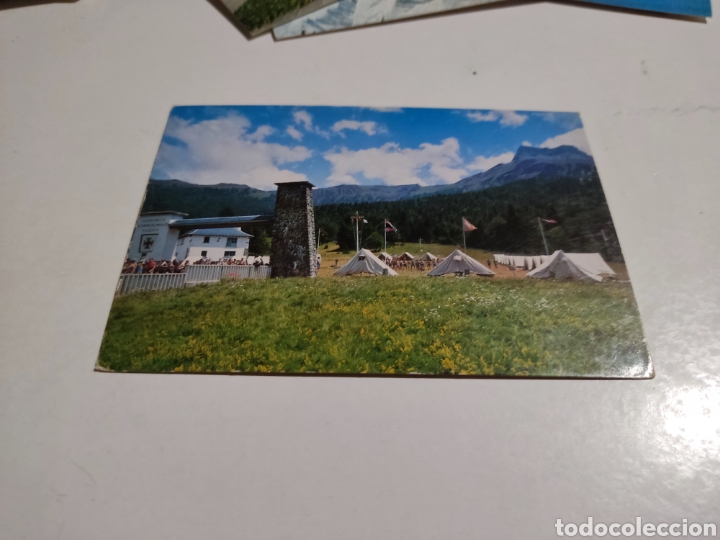Postcards: Postal hecho , Pirineo aragon&eacute;s, campamento Ramiro El monje
