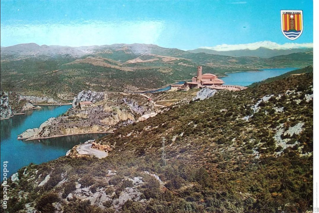 Postales: Torreciudad. 18 Santuario y Ermita. Vista general. Ed. Sicilia. Nueva. Color