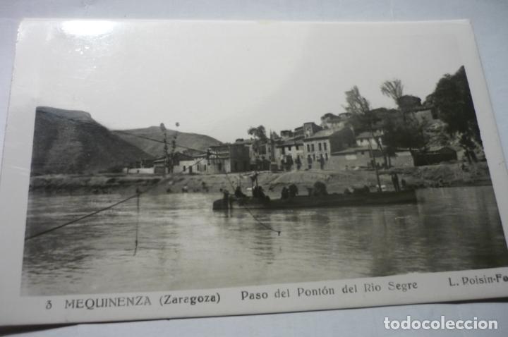 Postales: POSTAL MEQUINENZA-PASO DEL PONTON RIO SEGRE.-FOTO ROISIN CIRCULADA