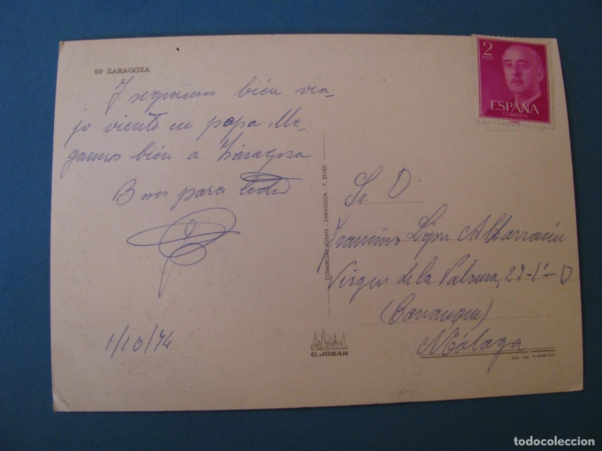 Postales: POSTAL DE ZARAGOZA. C. JOSAN. CIRCULADA. - Foto 2