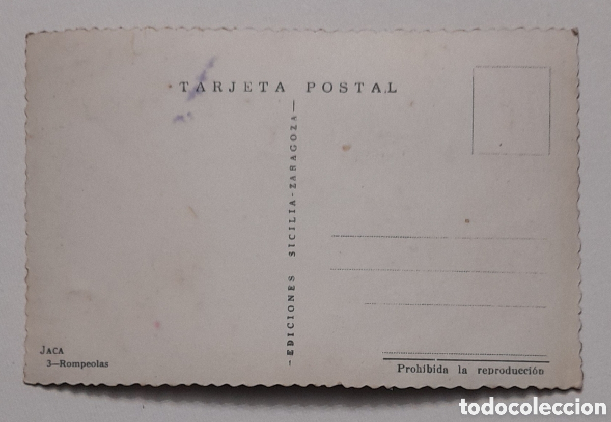 Postales: JACA. 3 - Rompeolas. EDICIONES SICILIA. No circulada - Foto 2