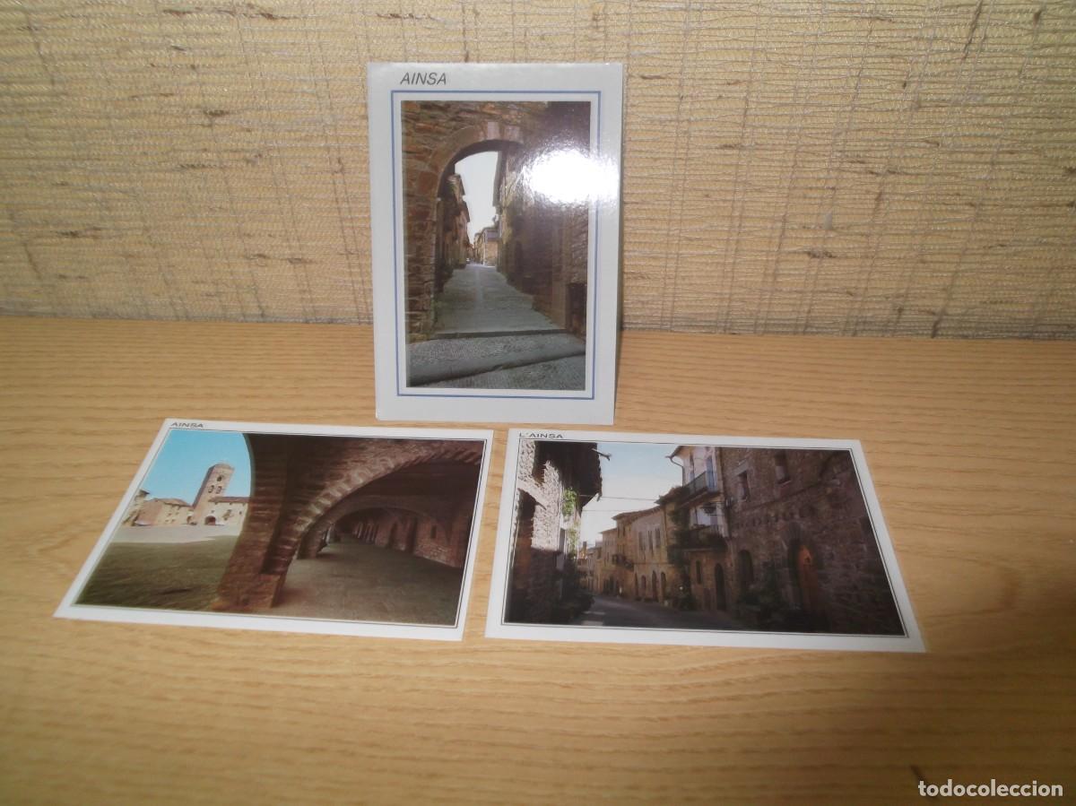 Postales: Lote de tres postales Ainsa (Huesca) - Foto 1