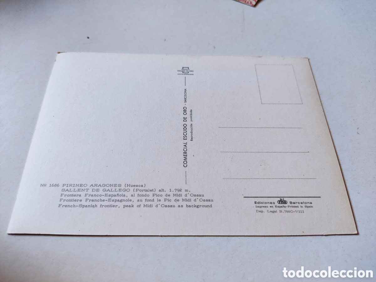 Postales: Postal Sallent de Gallego - Foto 2