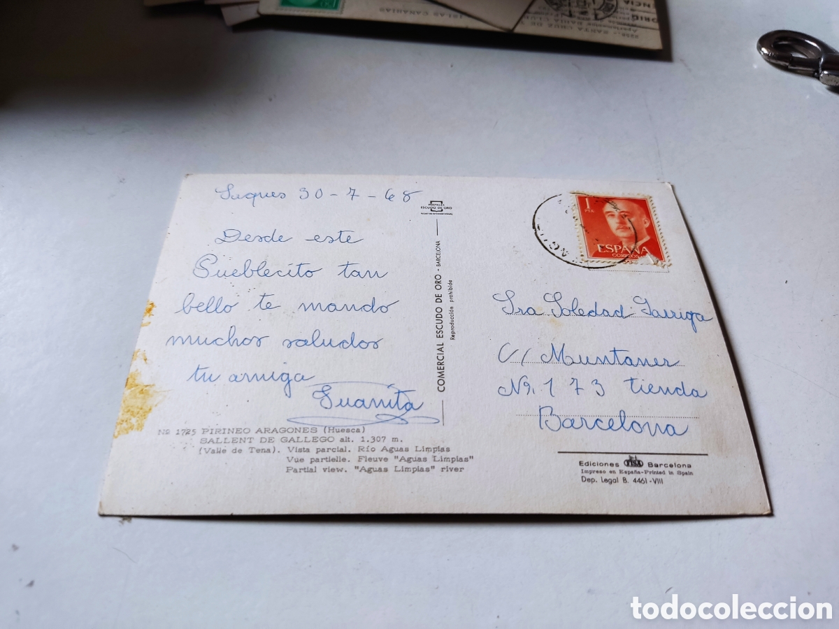 Postales: Postal Sallent de Gallego - Foto 2