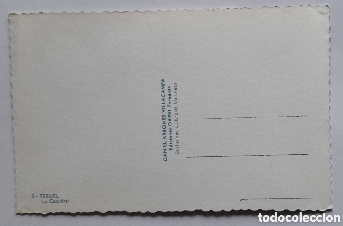 Postales: 5.- TERUEL. La Catedral. Ediciones DARVI. No circulada - Foto 2