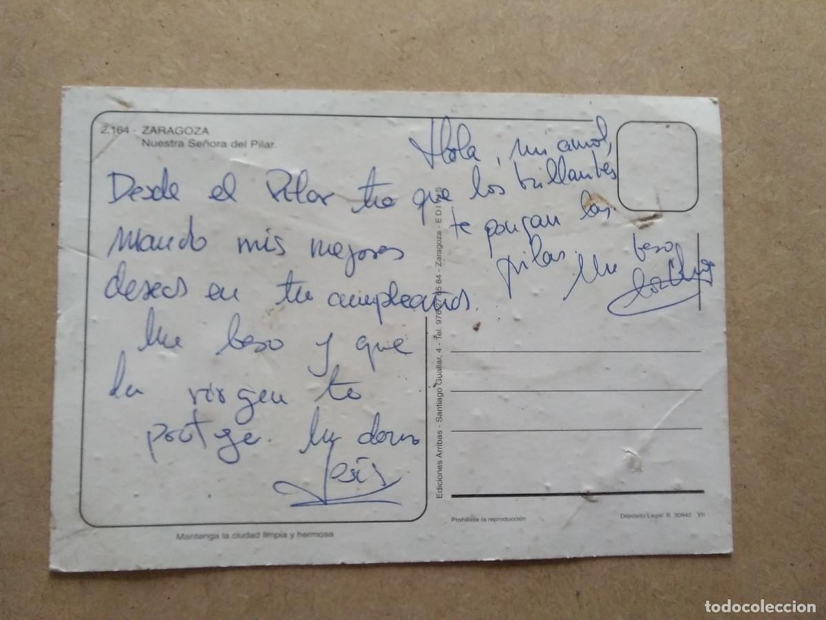Postales: POSTAL ZARAGOZA VIRGEN DEL PILAR - Foto 2