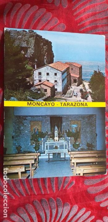 Cartes Postales: ZARAGOZA-RV-150X105mm-N&ordm;6-TARAZONA-HOSPEDERIA Y PE&Ntilde;A CUCHARON-CAPILLA SANTUARIO VIRGEN DEL MONCAYO