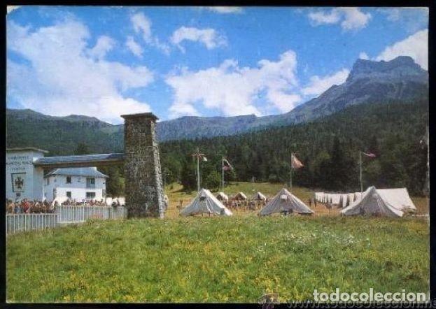 Postales: Hecho. *Valle de Oza. Campamento Ramiro el Monje* Nueva.