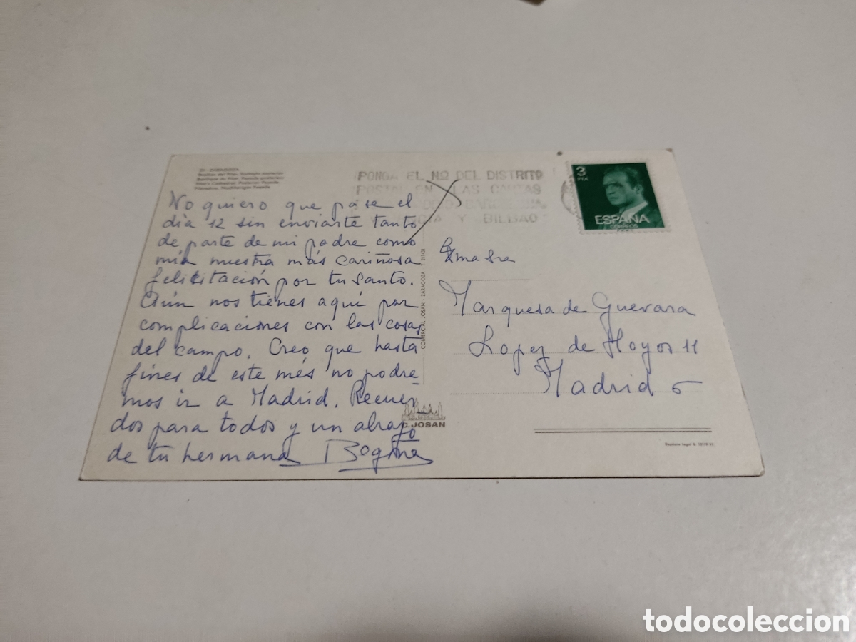 Postales: Postal Bas&iacute;lica Zaragoza - Foto 2