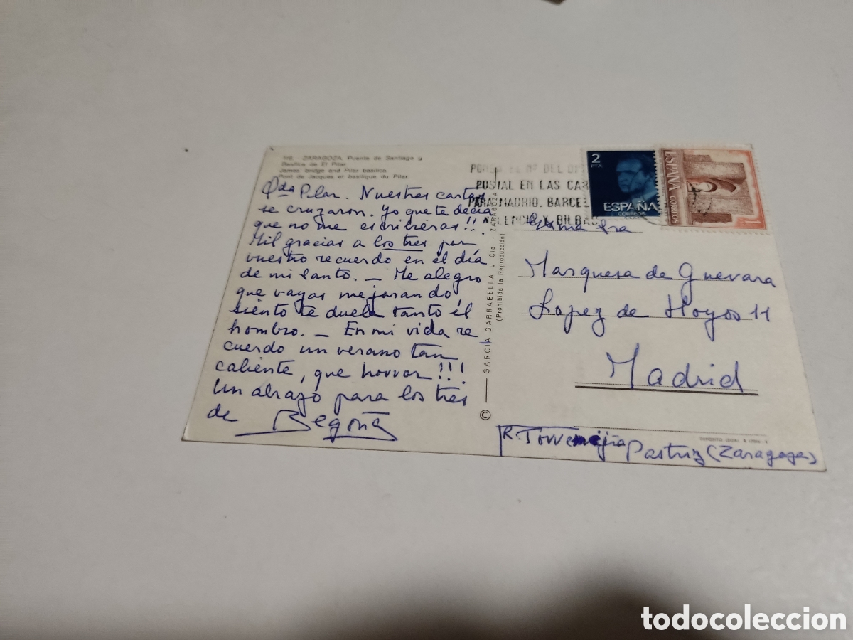 Postales: Postal Zaragoza - Foto 2