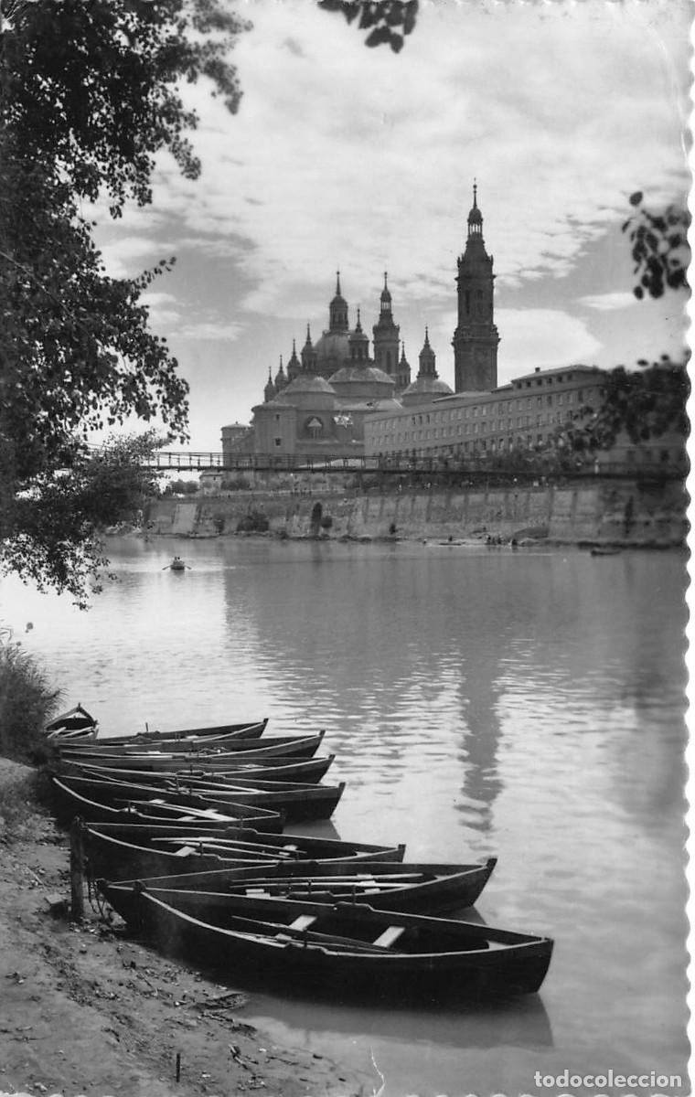 Postales: Postal ZARAGOZA, Templo del Pilar y la Pasarela - Foto 1