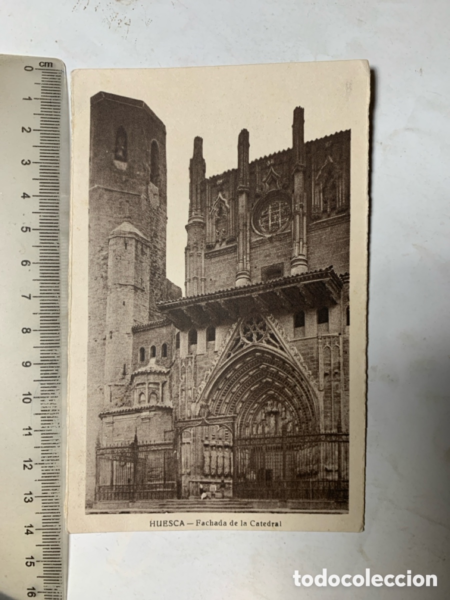 Postales: POSTAL. HUESCA. FACHADA CATEDRAL. - Foto 1