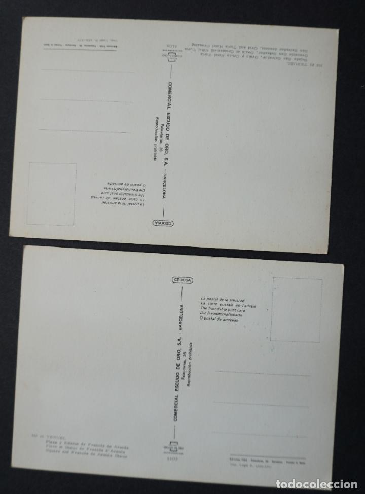 Postales: 2 postales de Teruel, sin circular editadas el a&ntilde;o 1971 - Foto 2