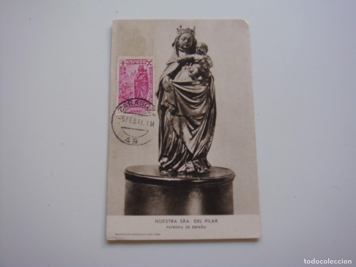 Postcards: POSTAL NUETRA SE&Ntilde;OR A DEL PILAR 5 FEBRERO 1941