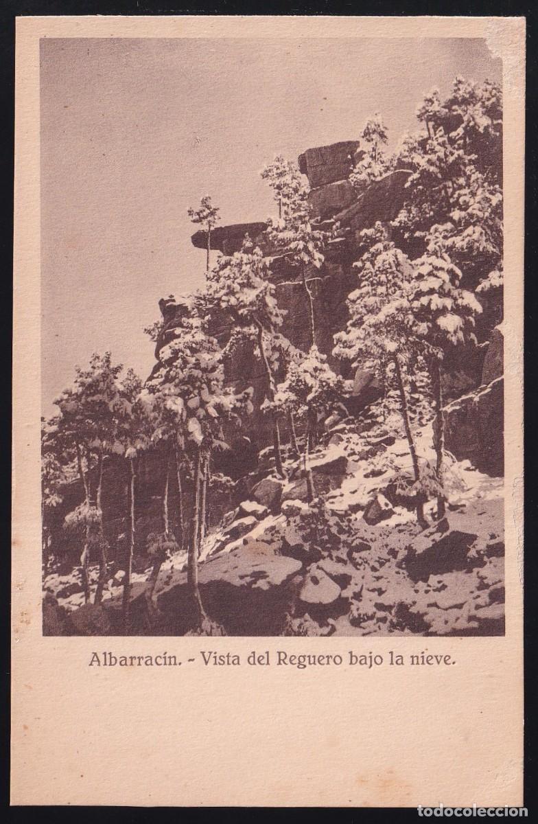 Postales: Albarrac&iacute;n. *Vista del Reguero bajo la nieve* Nueva.