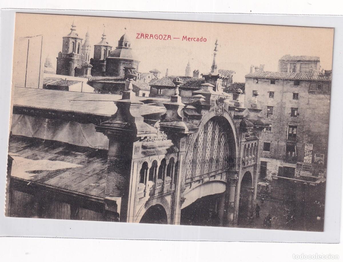 Postales: Zaragoza. Mercado. M Arribas. Sin circular. - Foto 1