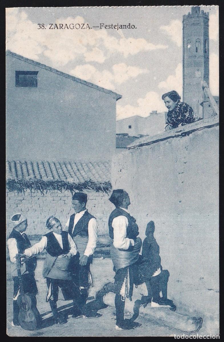Postales: Zaragoza. *Festejando* Nueva. - Foto 1