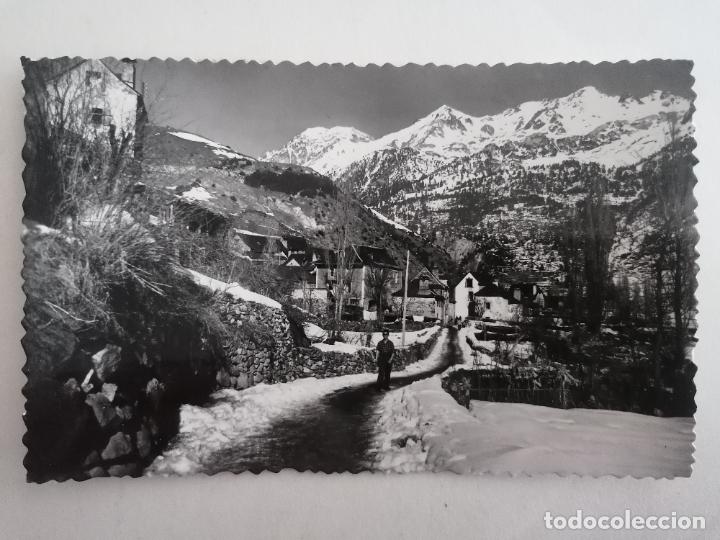 Postkarten: POSTAL SALLENT DE GALLEGO, BARRIO DE AGUAS LIMPIAS, ESCRITA 1959