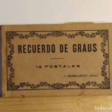 Postales: GRAUS - BLOC DE 12 POSTALES ANTIGUAS - J. SAMBLANCAT EDITOR -VER FOTOS-(107.039)