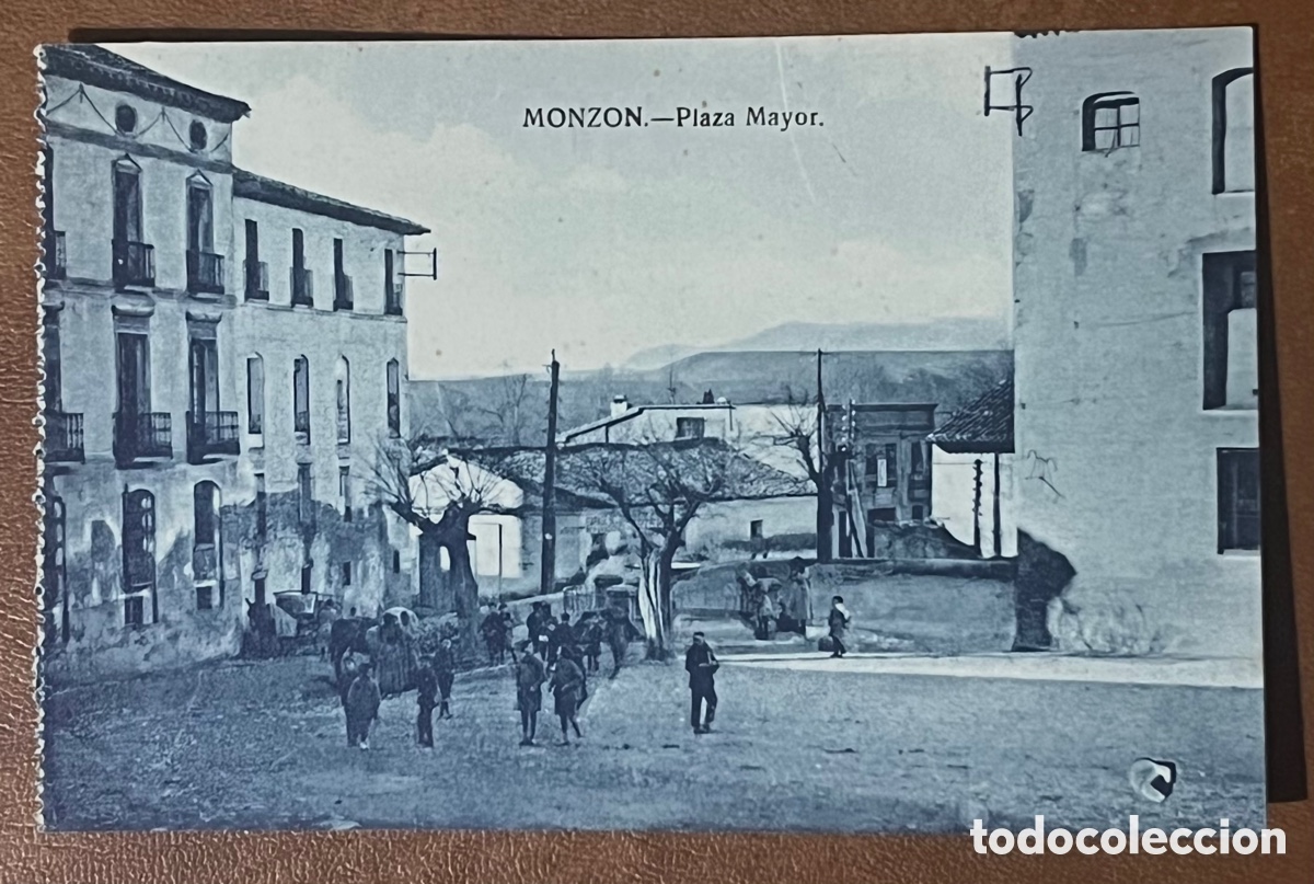 Postales: POSTAL, MONZON: PLAZA MAYOR. sin circular - Foto 1