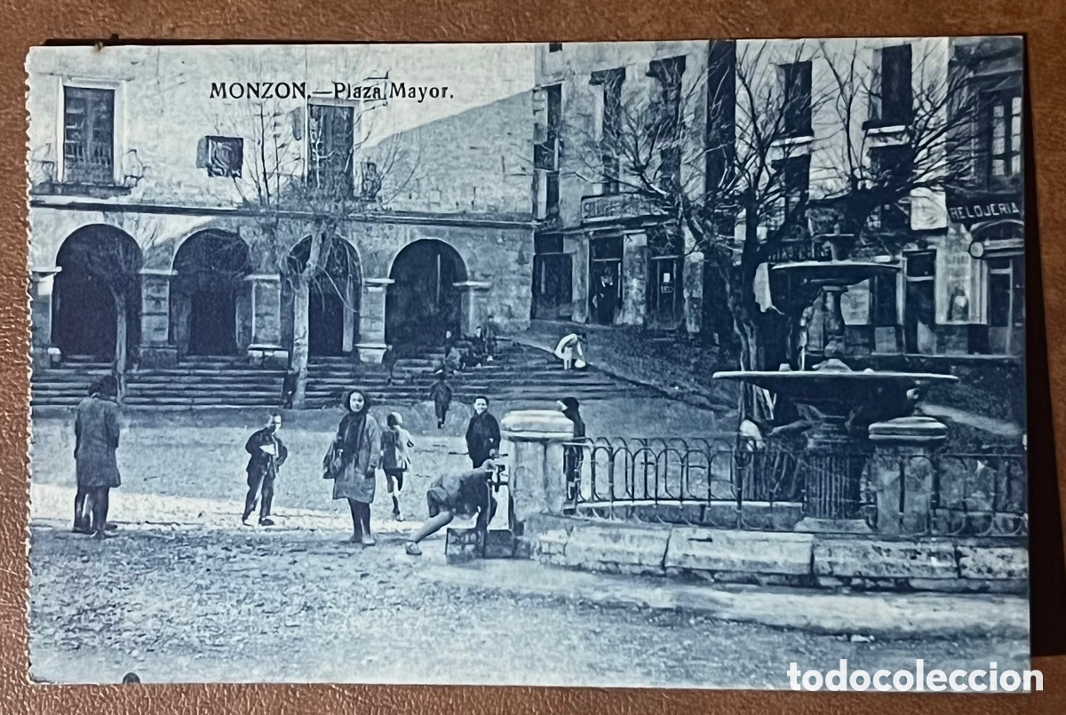 Postales: POSTAL, MONZON. PLAZA MAYOR. sin circular - Foto 1