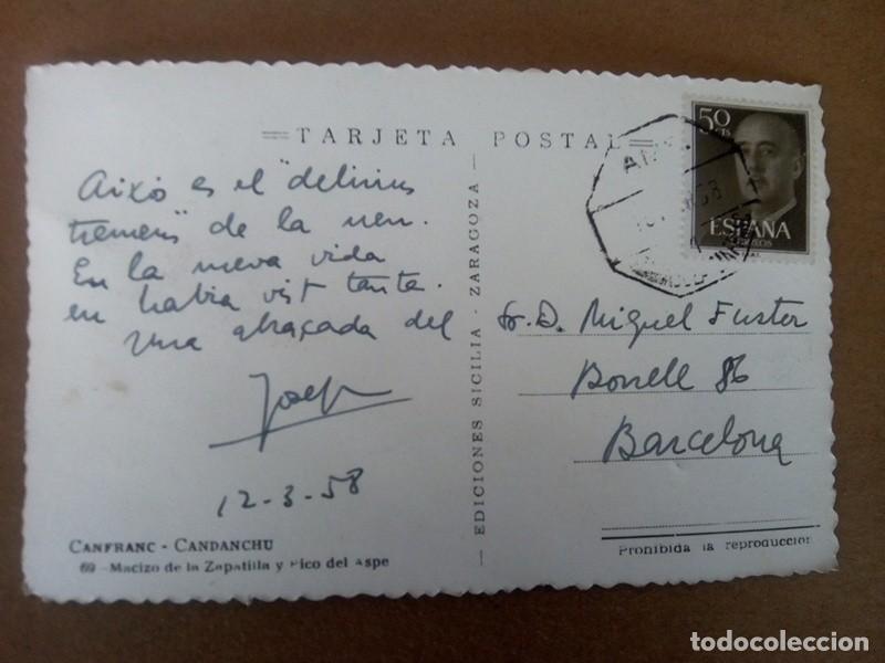 Postales: CANFRAN , POSTAL ANTIGUA ANIMADA , BLANCO Y NEGRO - Foto 3