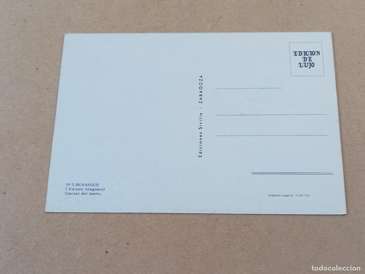 Postales: HUESCA - POSTAL BENASQUE - GLACIAR DEL ANETO - Foto 2