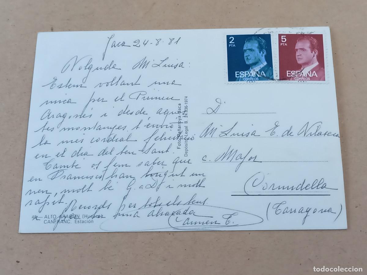Postales: HUESCA - POSTAL CANFRANC - ESTACI&Oacute;N - Foto 2