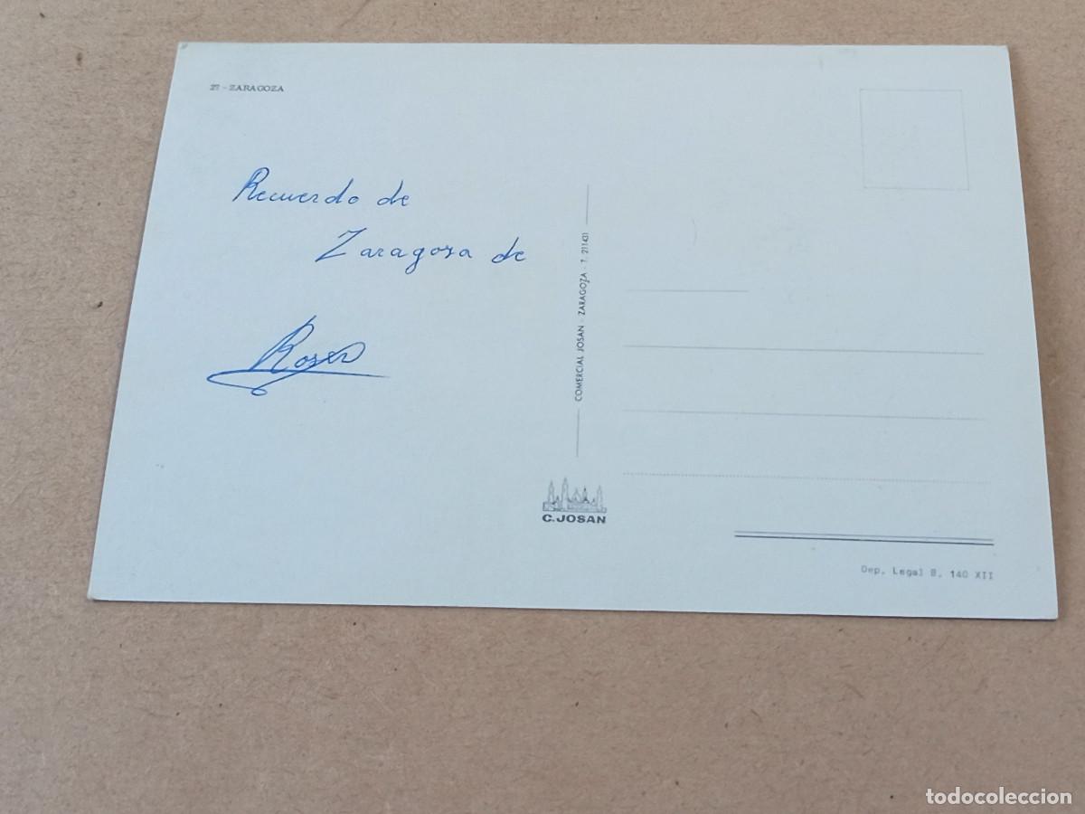 Postales: ZARAGOZA - POSTAL ZARAGOZA - Foto 2