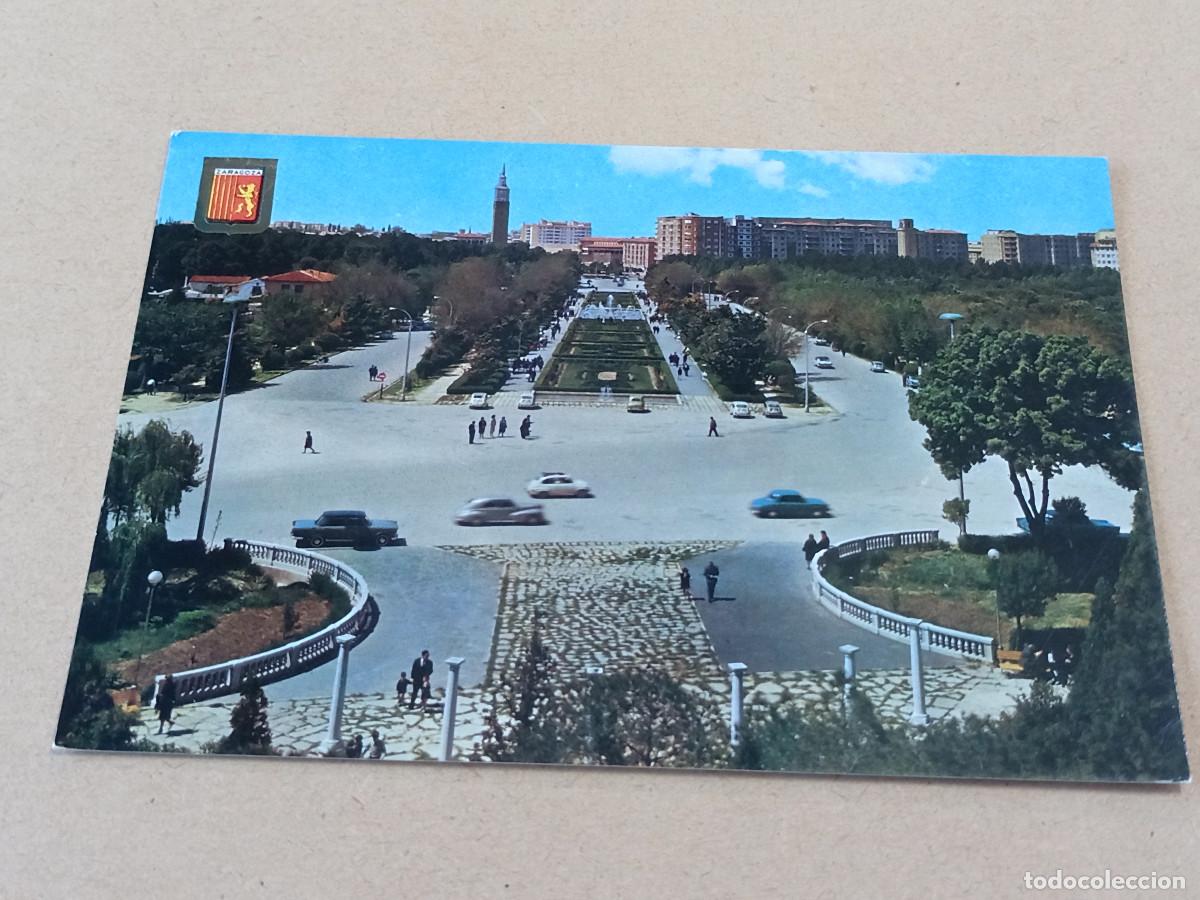 Postales: ZARAGOZA - POSTAL ZARAGOZA - PARQUE PRIMO DE RIVERA - Foto 1