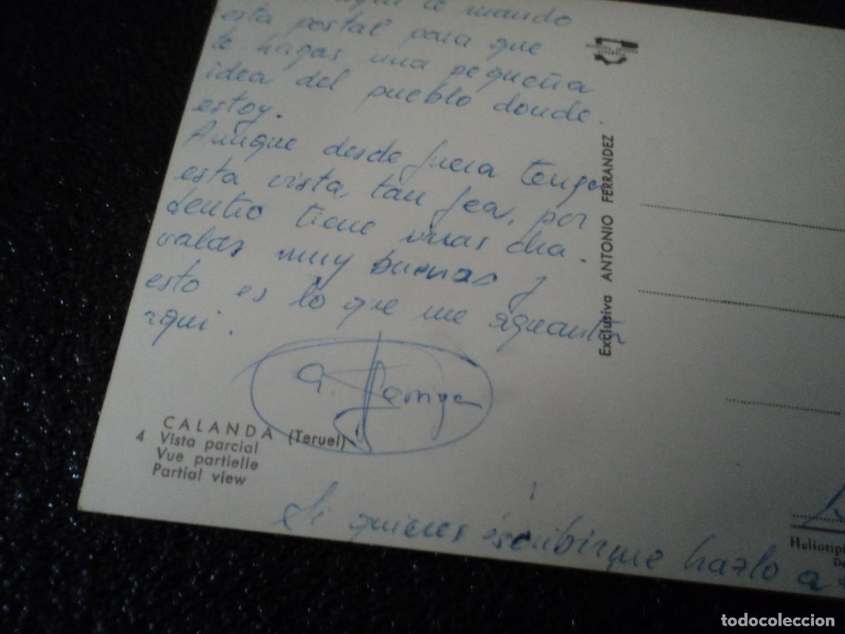 Postales: 4 calanda, teruel, ed. ferrandez, circulada, 1973 - Foto 2